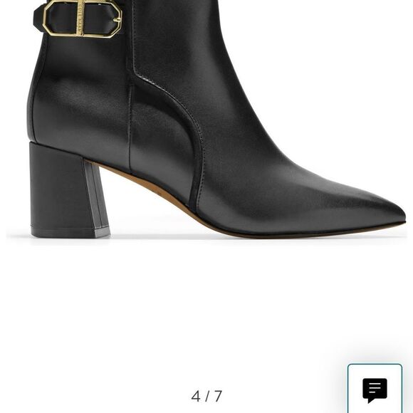 Cole Haan Ettie Buckled Leather Booties Women Size 10.5 - Picture 9 of 9